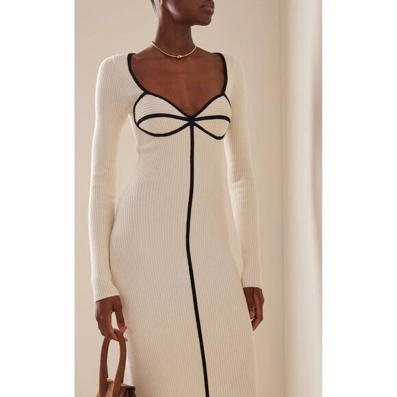 Mara Hoffman + Net Sustain Lucienne Ribbed Organic Cotton-blend Midi Dress XS - Picture 5 of 16